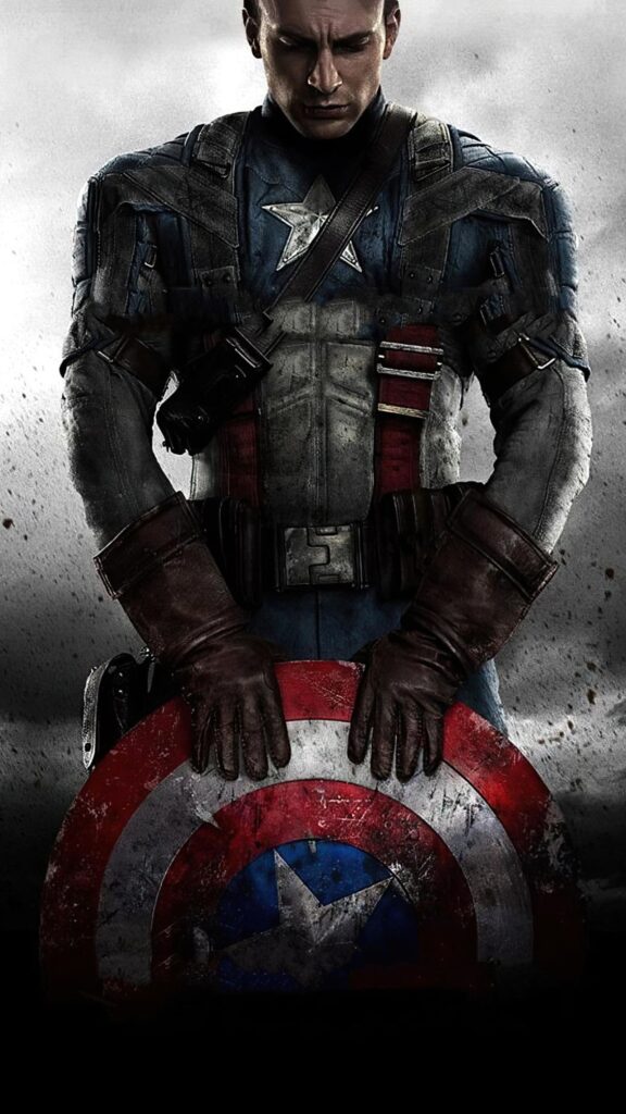 Captain America 4K Mobile Wallpaper – High Quality Superhero Background