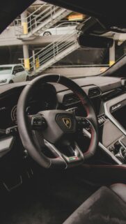 Lamborghini Urus Interior Luxury Sports Car Phone Wallpaper