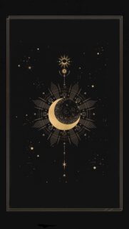 Celestial Moon Phase Sacred Geometry Energy and Manifestation Aesthetic Wallpaper