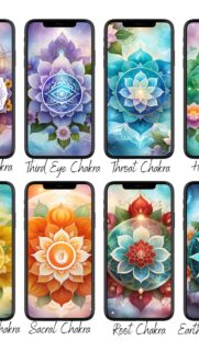 Seven Chakra Energy Healing and Spiritual Balance Phone Wallpaper