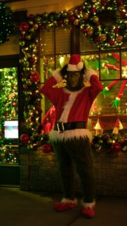 The Grinch Dressed as Santa Claus Festive Holiday Mobile Wallpaper