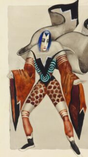 Abstract Avant-Garde Character Illustration Art Mobile Wallpaper