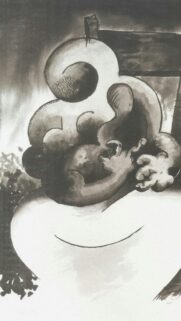 Abstract Ink Wash Art Minimalist Artistic Mobile Wallpaper