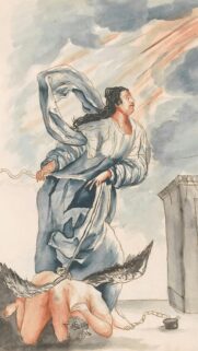 William Blake Art Illustration Vintage Mythological Painting Wallpaper