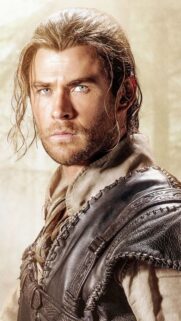 Chris Hemsworth HD Mobile Wallpaper: Epic Cinematic Portrait for Smartphone