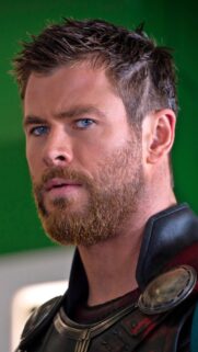 Chris Hemsworth HD Mobile Wallpaper: Epic Cinematic Portrait for Smartphone