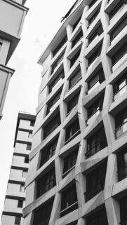 Minimalist Architectural Abstract Skyscraper Building Phone Wallpaper
