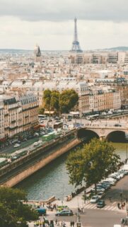 Stunning Paris Cityscape with Eiffel Tower Scenic View Mobile Wallpaper