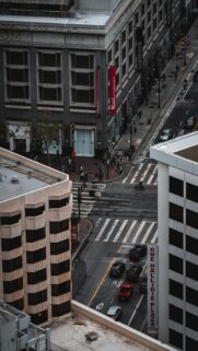 Aerial Cityscape View of San Francisco Streets Mobile Wallpaper