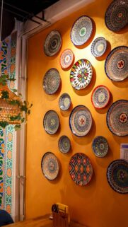 Vibrant Moroccan Style Ceramic Plate Wall Art Mobile Wallpaper
