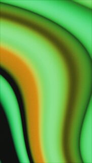 Abstract Green Fluid Curves and Gradient Waves Premium Phone Wallpaper