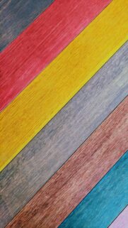 Vibrant Rainbow Wood Grain Pattern High Quality Mobile Wallpaper