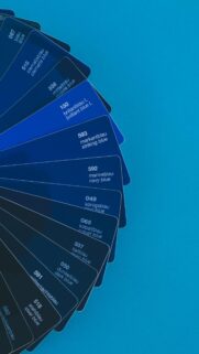 Blue Color Swatch Fan Gradient Aesthetic Mobile Wallpaper