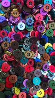 Colorful Assorted Sewing Buttons Macro Collection Mobile Wallpaper