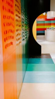 Colorful Geometric Interior Design Abstract Phone Wallpaper