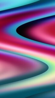 Abstract Neon Wave Gradient Liquid Flow Aesthetic Mobile Wallpaper