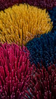 Abstract Vibrant Colored Sticks Texture High Quality Mobile Wallpaper