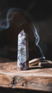Pink Ruby in Fuchsite Crystal Healing Energy Aesthetic Wallpaper