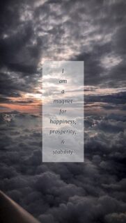 Positive Daily Affirmation Magnet for Prosperity and Stability Wallpaper