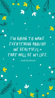 Elsie de Wolfe Affirmation Aesthetic Vision Board Wallpaper