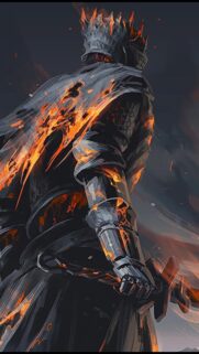 Dark Souls Epic Boss Battle Mobile Wallpaper – High Quality Gaming Background