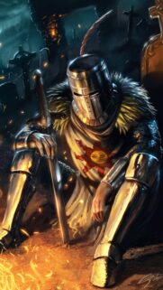 Dark Souls Epic Boss Battle Mobile Wallpaper – High Quality Gaming Background