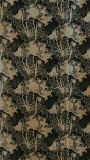 Vintage Botanical Poppy Floral Art Pattern Mobile Wallpaper
