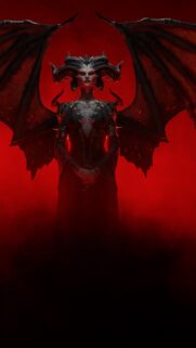 Diablo IV Lilith Dark Fantasy Gaming Wallpaper – High Quality 4K Mobile Background
