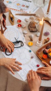 Astrology Natal Chart Reading and Divine Feminine Energy Aesthetic Wallpaper