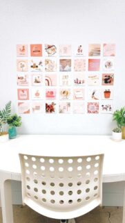 Aesthetic Vision Board Collage for Successful Manifestation Wallpaper