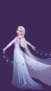 Elsa Frozen Queen Ice Magic High-Quality Mobile Wallpaper – Bestwallpapers.net