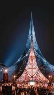 Efteling Theme Park Landmark Night Architecture Mobile Wallpaper