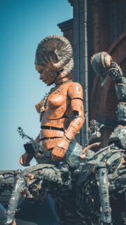 Steampunk Scorpion Queen Fantasy Warrior Phone Wallpaper