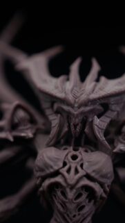 Dark Fantasy Demon Figure Macro Art Mobile Phone Wallpaper