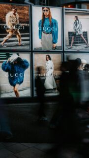 Gucci Street Fashion Billboard Aesthetic Mobile Wallpaper