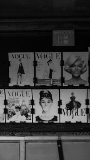 Vintage Fashion Vogue Magazine Poster Collection Mobile Wallpaper