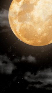 Luminous Full Moon Aesthetic Spiritual Energy Phone Wallpaper