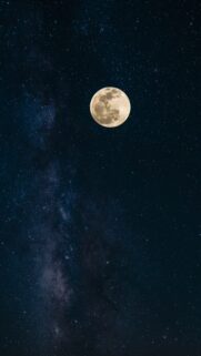 Full Moon Spiritual Energy and Manifestation Aesthetic Phone Wallpaper