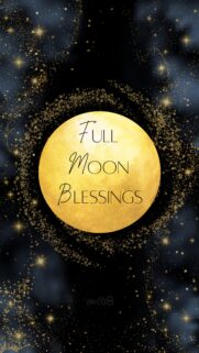 Full Moon Spiritual Energy and Lunar Magic Blessing Wallpaper