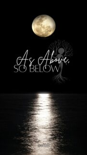 As Above So Below Full Moon Spiritual Energy and Manifestation Wallpaper