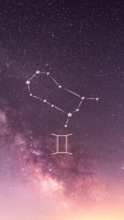 Gemini Zodiac Constellation Aesthetic Cosmic Phone Wallpaper