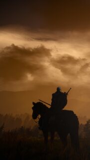 Geralt of Rivia 4K Mobile Wallpaper – Epic Witcher Fantasy Background