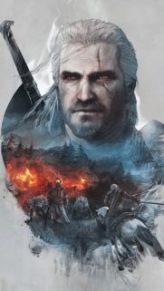 Geralt of Rivia High Quality 4K Gaming Wallpaper for Mobile | The Witcher Art