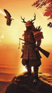 Ghost of Tsushima Jin Sakai Samurai Art 4K Gaming Wallpaper for Mobile