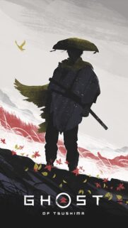 Ghost of Tsushima Jin Sakai Samurai Art 4K Gaming Wallpaper for Mobile