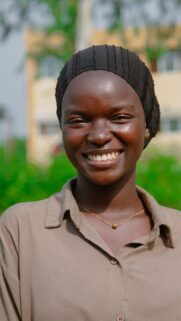 Stunning Portrait of a Smiling Young African Woman Mobile Wallpaper