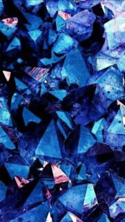Deep Blue Raw Crystal Energy Healing Aesthetic Phone Wallpaper