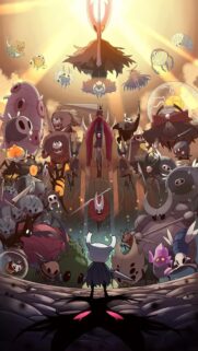 Hollow Knight The Knight Standing in Hallownest Mobile Gaming Wallpaper 4K