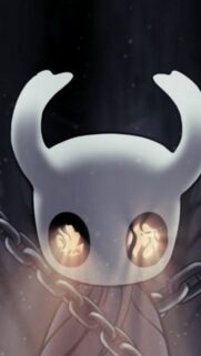 Hollow Knight The Knight Standing in Hallownest 4K Mobile Gaming Wallpaper