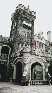 Majestic Stone Castle Architecture Phone Background Wallpaper